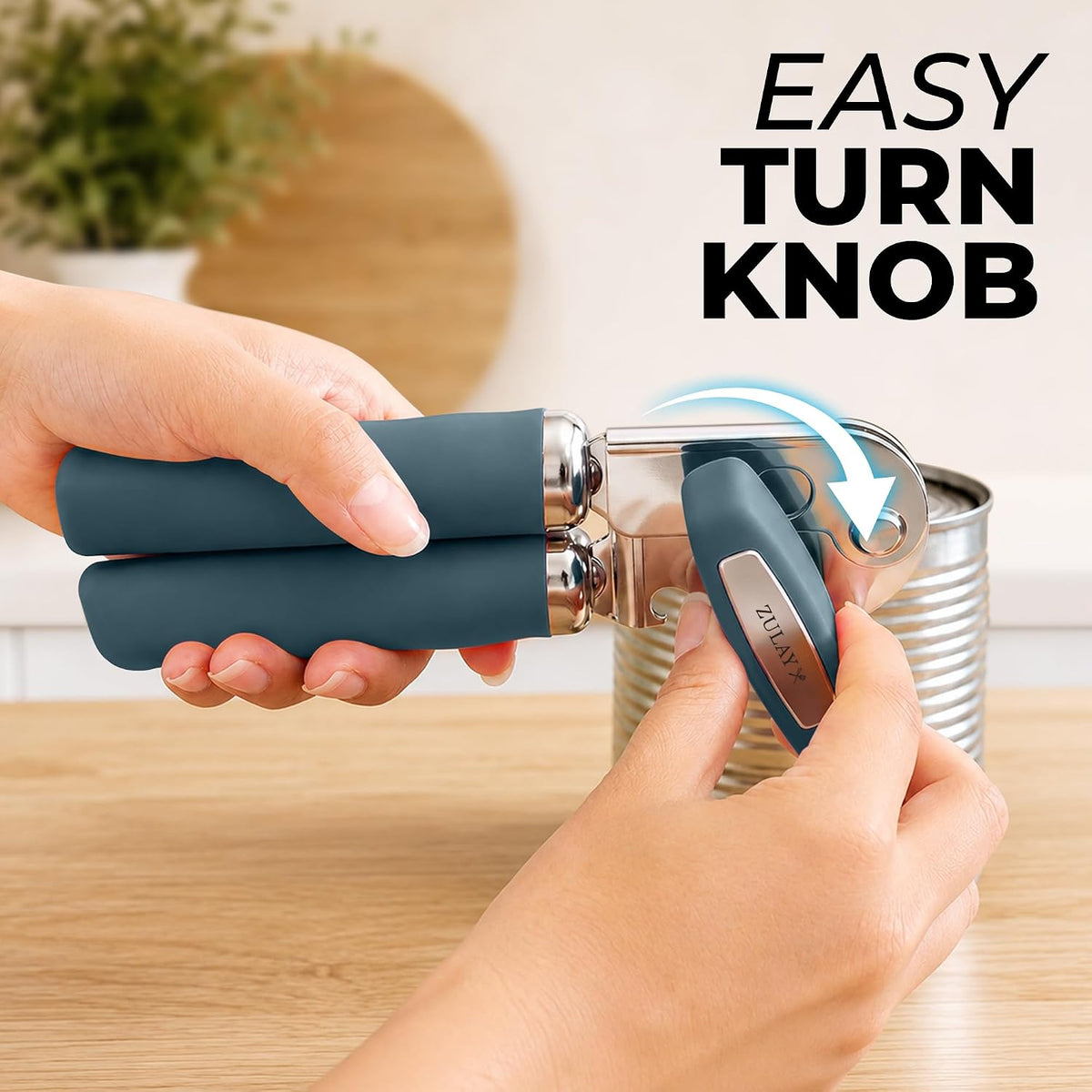 Manual Can Opener Heavy Duty Patented Stainless Steel, Ruby - Colors B