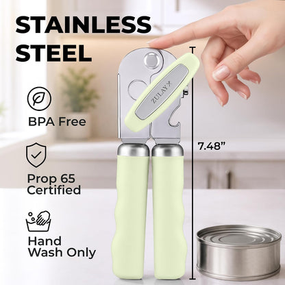 Manual Can Opener Heavy Duty Patented Stainless Steel, Ruby - Colors B