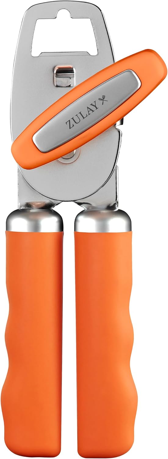 Manual Can Opener Heavy Duty Patented Stainless Steel, Ruby - Colors B