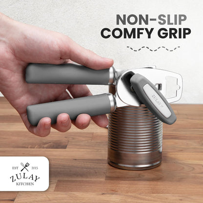 Manual Can Opener Heavy Duty Patented Stainless Steel, Ruby - Colors B