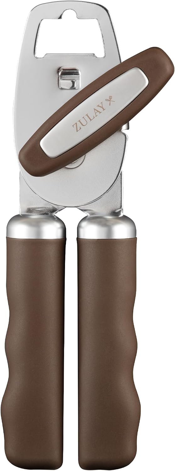 Manual Can Opener Heavy Duty Patented Stainless Steel, Ruby - Colors B