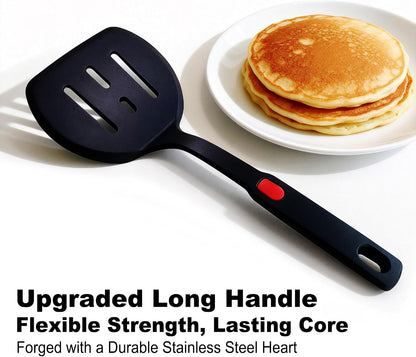 5 Piece Heat Resistant Silicone Spatula Set Cooking Utensils Set