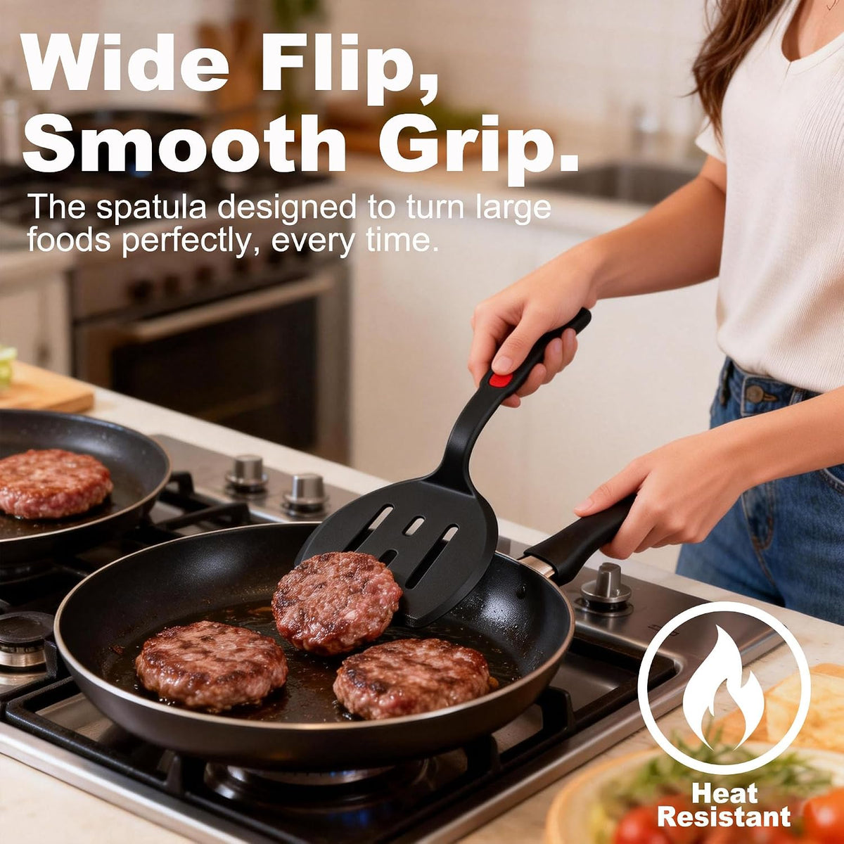5 Piece Heat Resistant Silicone Spatula Set Cooking Utensils Set