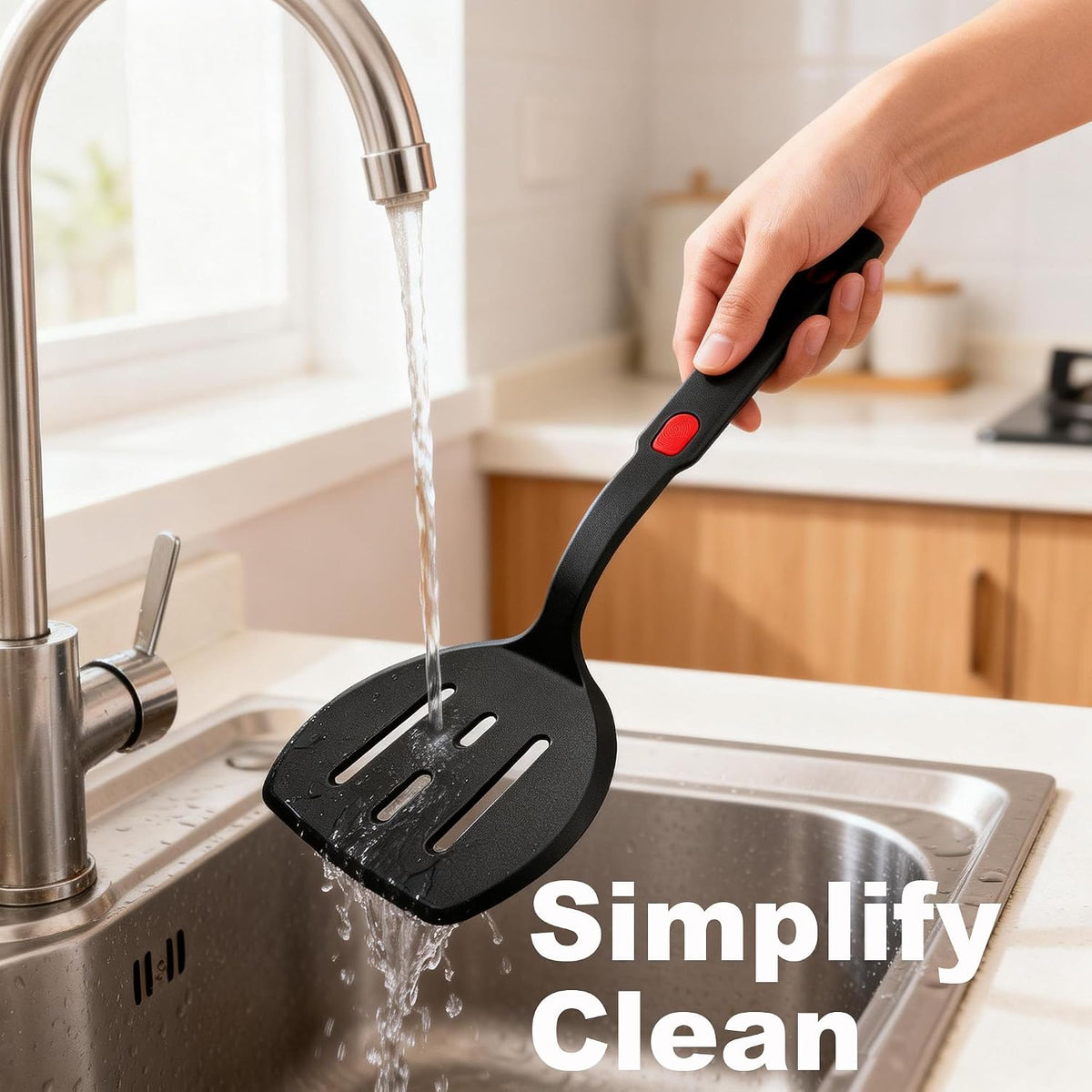 5 Piece Heat Resistant Silicone Spatula Set Cooking Utensils Set