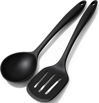 5 Piece Heat Resistant Silicone Spatula Set Cooking Utensils Set