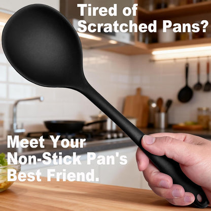 5 Piece Heat Resistant Silicone Spatula Set Cooking Utensils Set