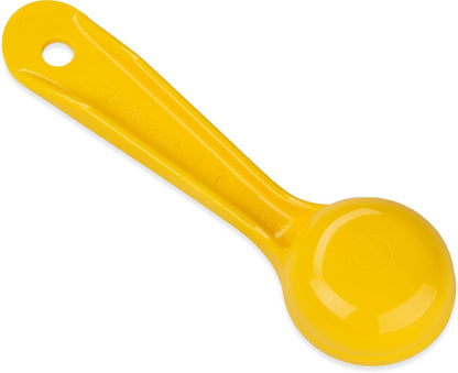 493003 Solid Short Handle Portion Control Spoon, 6 oz, Black