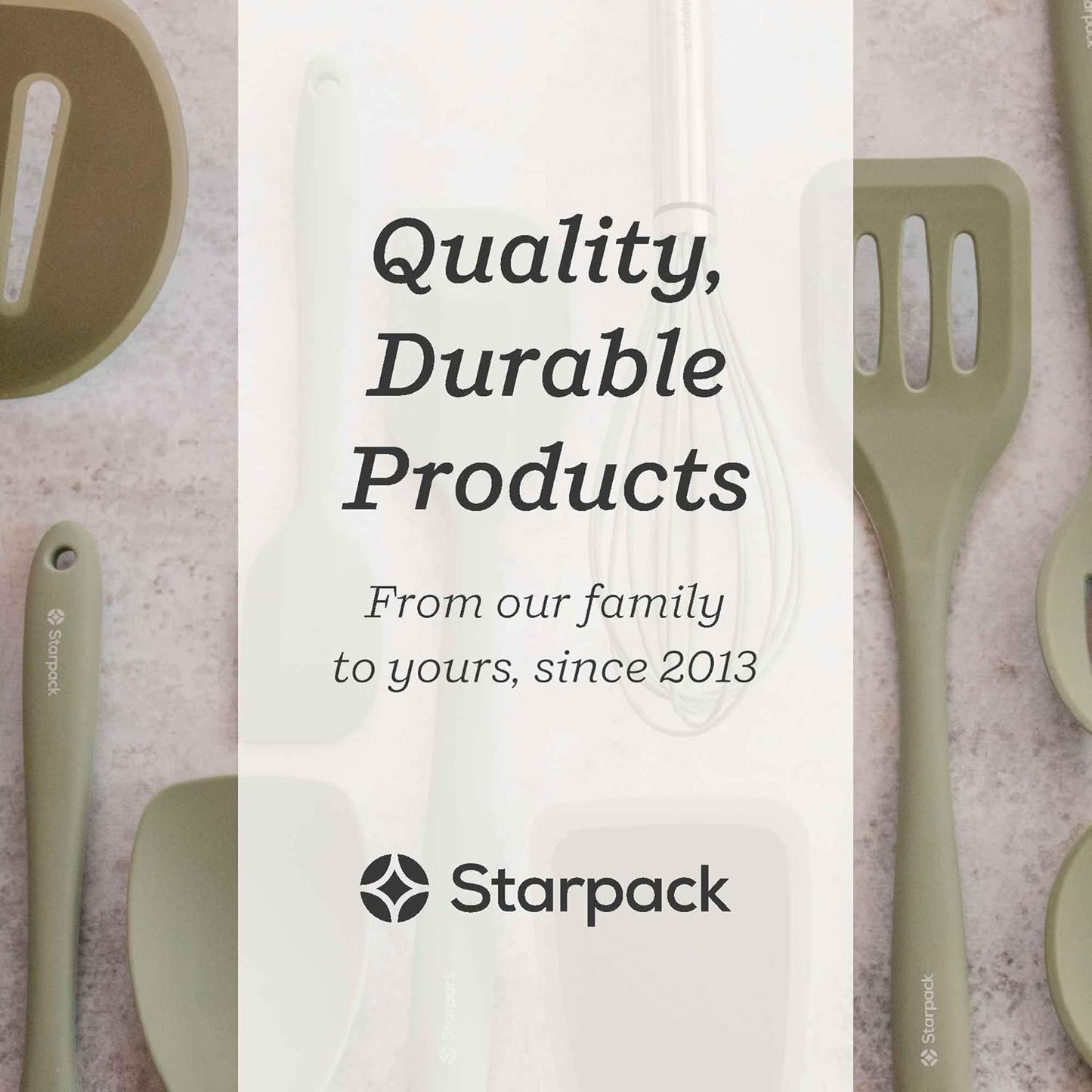Starpack 'Head Turner' Premium Silicone Turner Spatula, Slotted Spatula - Up-to 600°F High Heat Resistant Silicone Slotted Spatulas for Cooking, LFGB Grade Non Stick Rubber Turner Spatula - 11.4"