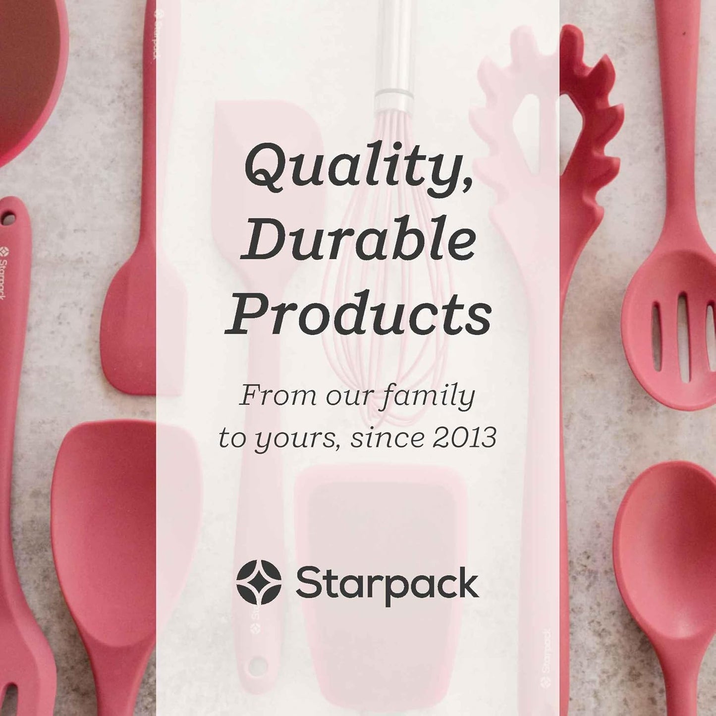 Starpack 'Head Turner' Premium Silicone Turner Spatula, Slotted Spatula - Up-to 600°F High Heat Resistant Silicone Slotted Spatulas for Cooking, LFGB Grade Non Stick Rubber Turner Spatula - 11.4"