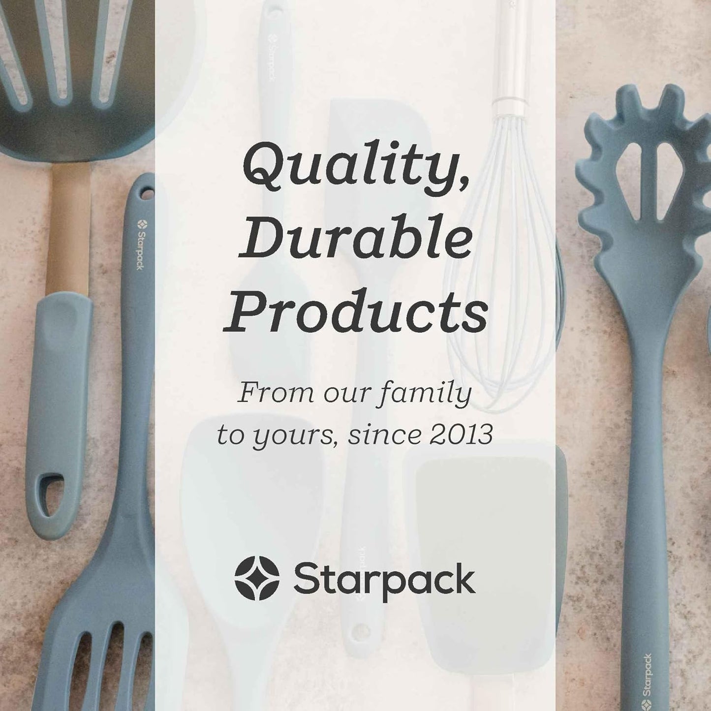 Starpack 'Head Turner' Premium Silicone Turner Spatula, Slotted Spatula - Up-to 600°F High Heat Resistant Silicone Slotted Spatulas for Cooking, LFGB Grade Non Stick Rubber Turner Spatula - 11.4"