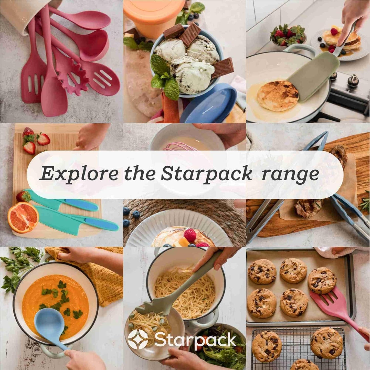 Starpack 'Head Turner' Premium Silicone Turner Spatula, Slotted Spatula - Up-to 600°F High Heat Resistant Silicone Slotted Spatulas for Cooking, LFGB Grade Non Stick Rubber Turner Spatula - 11.4"