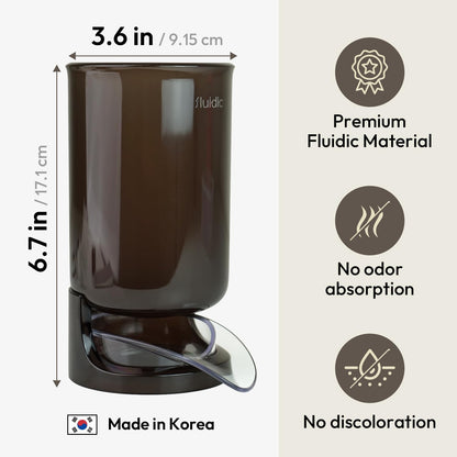 Self-Draining Utensil Drying Holder - Beige | Small Utensil Cutlery Flatware Silverware Holder Drainer Cup for Kitchen Counter