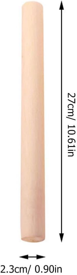 10pcs Rolling Pin Wooden Dough Roller 10.61 In