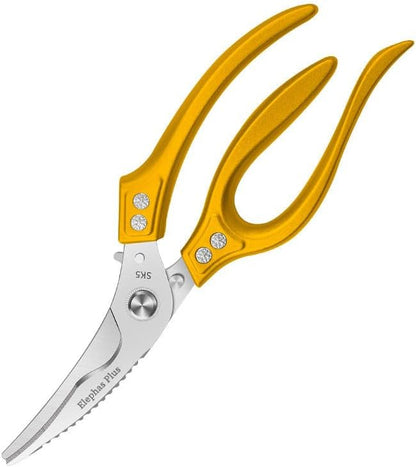 Heavy Duty Shears, All Purpose Kitchen Scissors for Chicken (Gold)