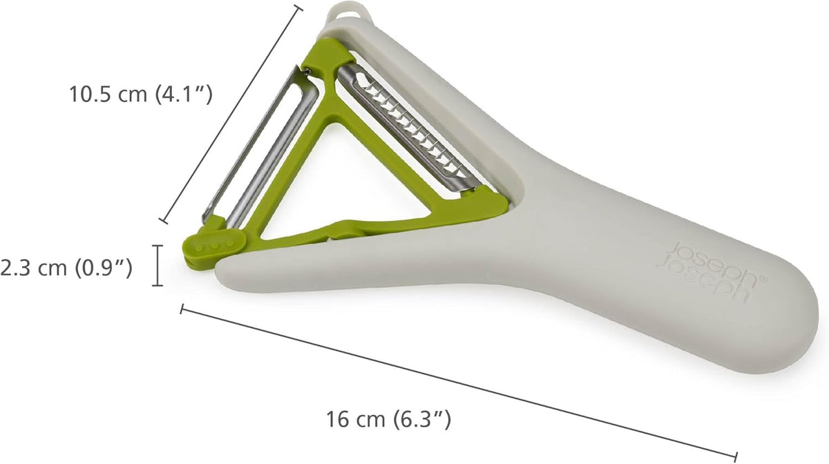 Switch 2-in-1 Potato Peeler, Straight and Julienne stainless steel blades, Dishwasher safe