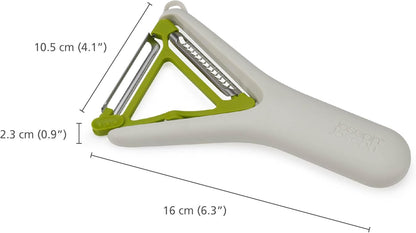Switch 2-in-1 Potato Peeler, Straight and Julienne stainless steel blades, Dishwasher safe