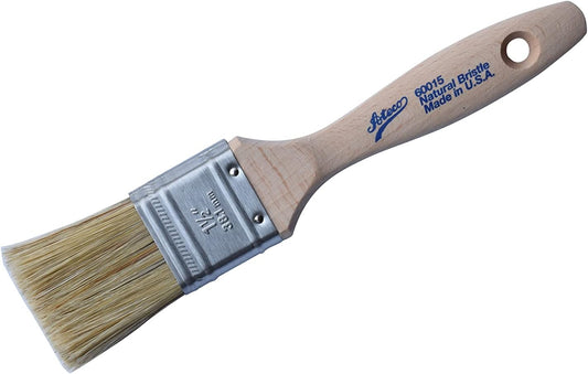 Pastry Brush, 1.5-Inch Wide Head with Natural White Boar Bristles, Stainless Steel Ferrule & Wood Handle
