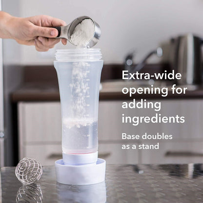 Pancake Batter Dispenser, Pancake Mix Dispenser with BlenderBall for Pancakes, Crepes, Waffle, Muffins, Qatayef, Cupcakes, and more (1 pack)