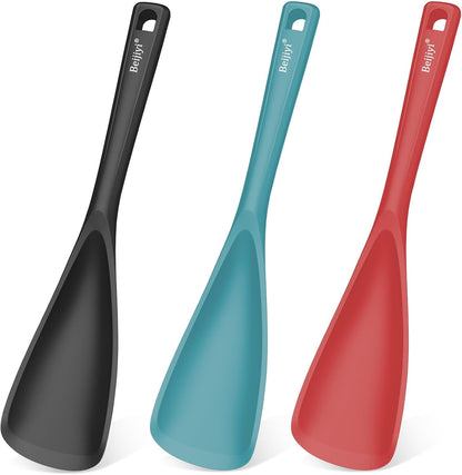 Silicone Cooking Spoons for Nonstick Cookwares, 3 Pack, 12.6 in