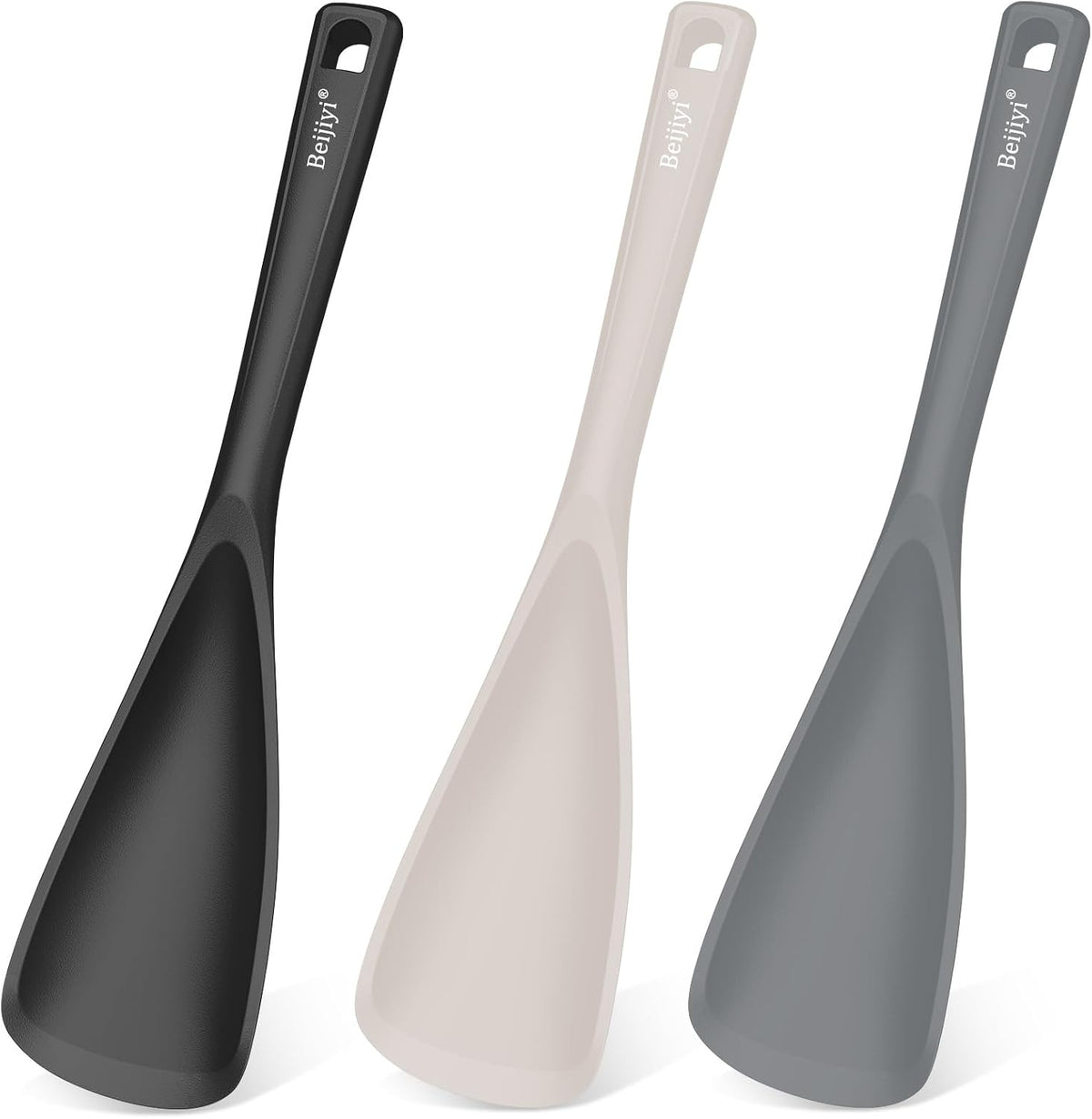 Silicone Cooking Spoons for Nonstick Cookwares, 3 Pack, 12.6 in