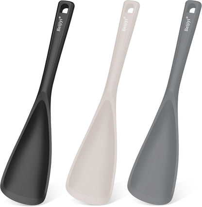 Silicone Cooking Spoons for Nonstick Cookwares, 3 Pack, 12.6 in
