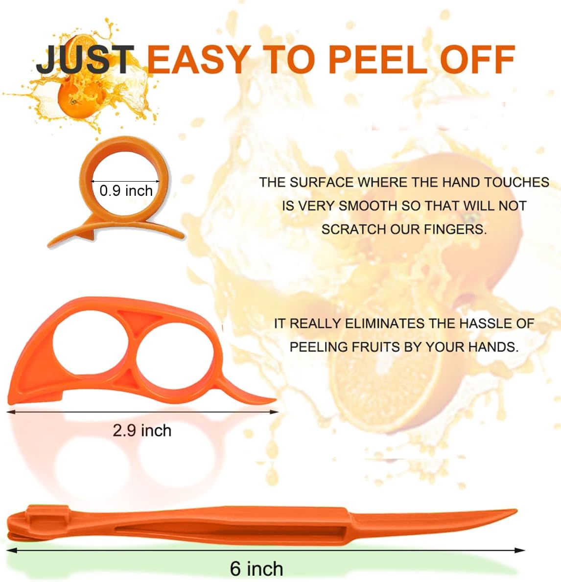 Orange Peeler Tools Citrus Peel Cutter Plastic Easy Fruit Vegetable Slicer Cutter Lemon Peeler Opener Remover Fruit Tools Kitchen Accessory Knife Cooking Tool Kitchen Gadgets Peelers,3 Pack