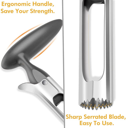 Premium Apple Corer Tool – Featuring Ultra-Sharp Stainless Steel with Serrated Blades for Effortless Coring – Easy to Operate and Clean, Durable Tool Ideal for Baking Apples and Other Culinary Uses
