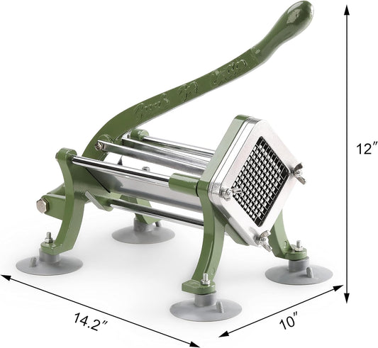 37340 Commercial Restaurant French Fry Cutter with Suction Feet, 1/4-Inch