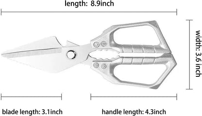 Heavy Duty All Purpose Kitchen Scissors Anti Slip Handle Meat Scissors