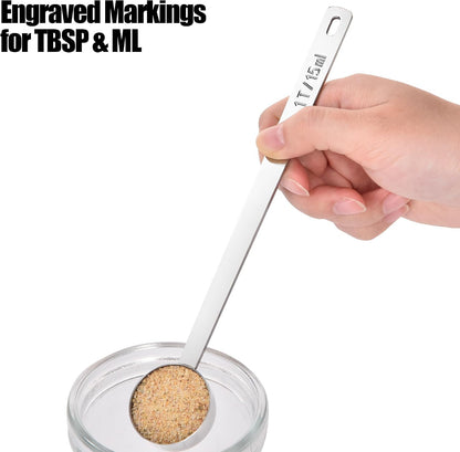 Metal 6.9in Long Handle Coffee Scoop for Ground Coffee (1 Tbsp)