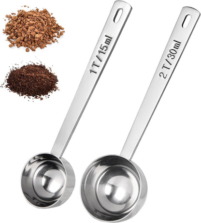 Metal 6.9in Long Handle Coffee Scoop for Ground Coffee (1 Tbsp)