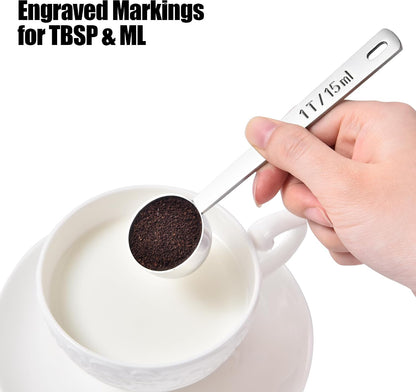 Metal 6.9in Long Handle Coffee Scoop for Ground Coffee (1 Tbsp)