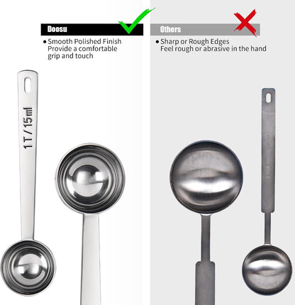 Metal 6.9in Long Handle Coffee Scoop for Ground Coffee (1 Tbsp)