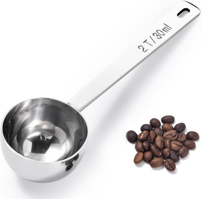 Metal 6.9in Long Handle Coffee Scoop for Ground Coffee (1 Tbsp)