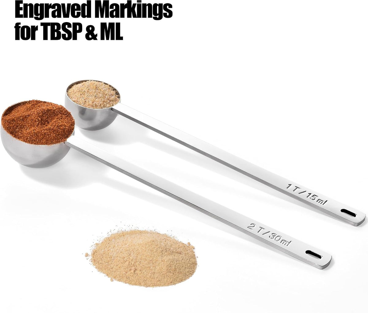 Metal 6.9in Long Handle Coffee Scoop for Ground Coffee (1 Tbsp)