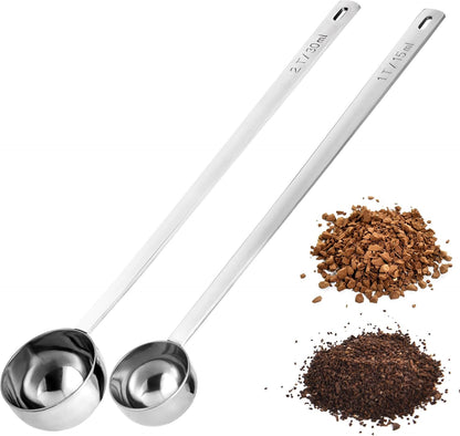 Metal 6.9in Long Handle Coffee Scoop for Ground Coffee (1 Tbsp)