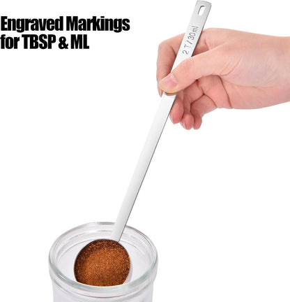 Metal 6.9in Long Handle Coffee Scoop for Ground Coffee (1 Tbsp)