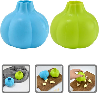 2pcs Silicone Garlic Peeler Tube Roller, Lightweight Garlic Skin Tool