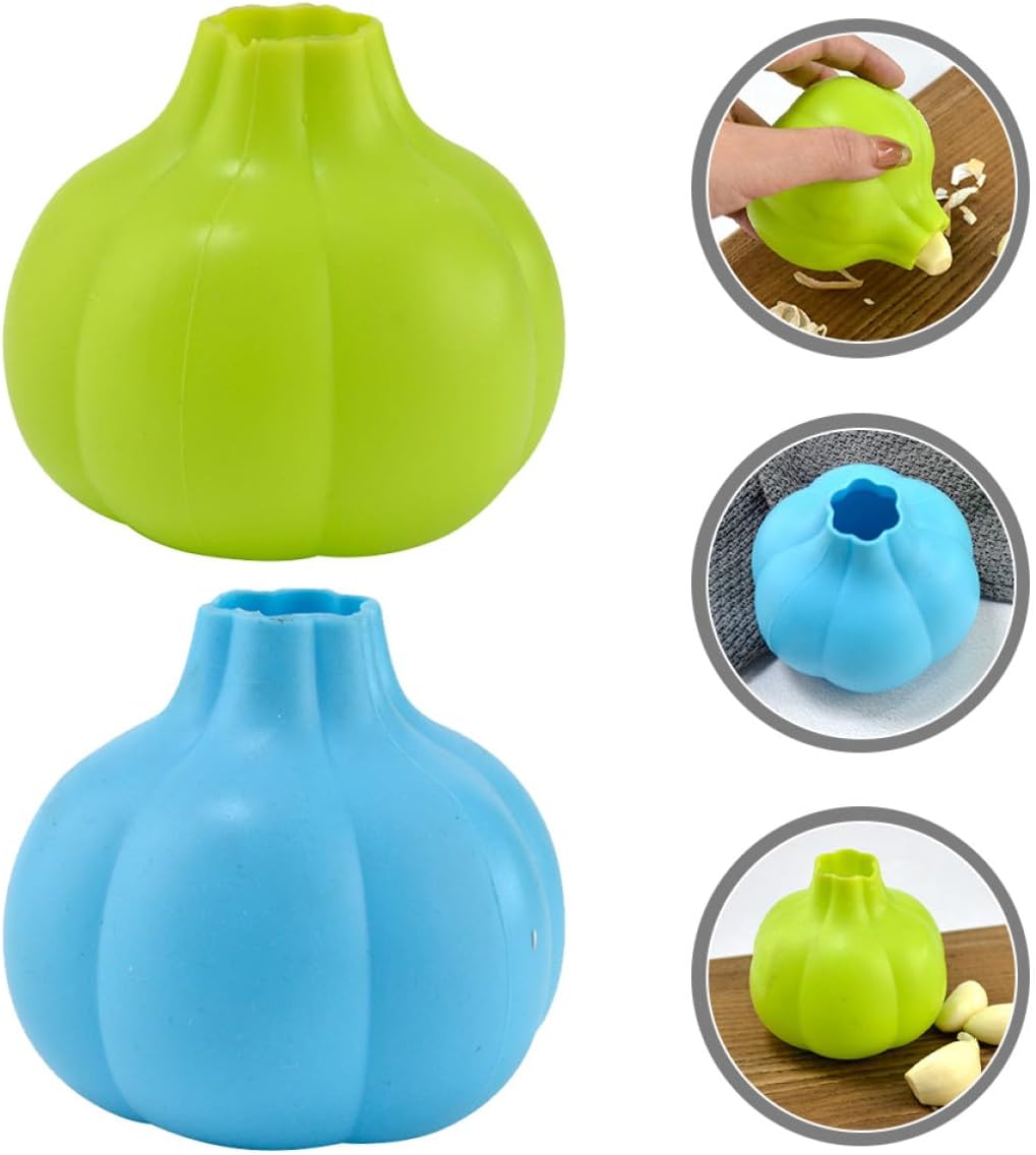 2pcs Silicone Garlic Peeler Tube Roller, Lightweight Garlic Skin Tool