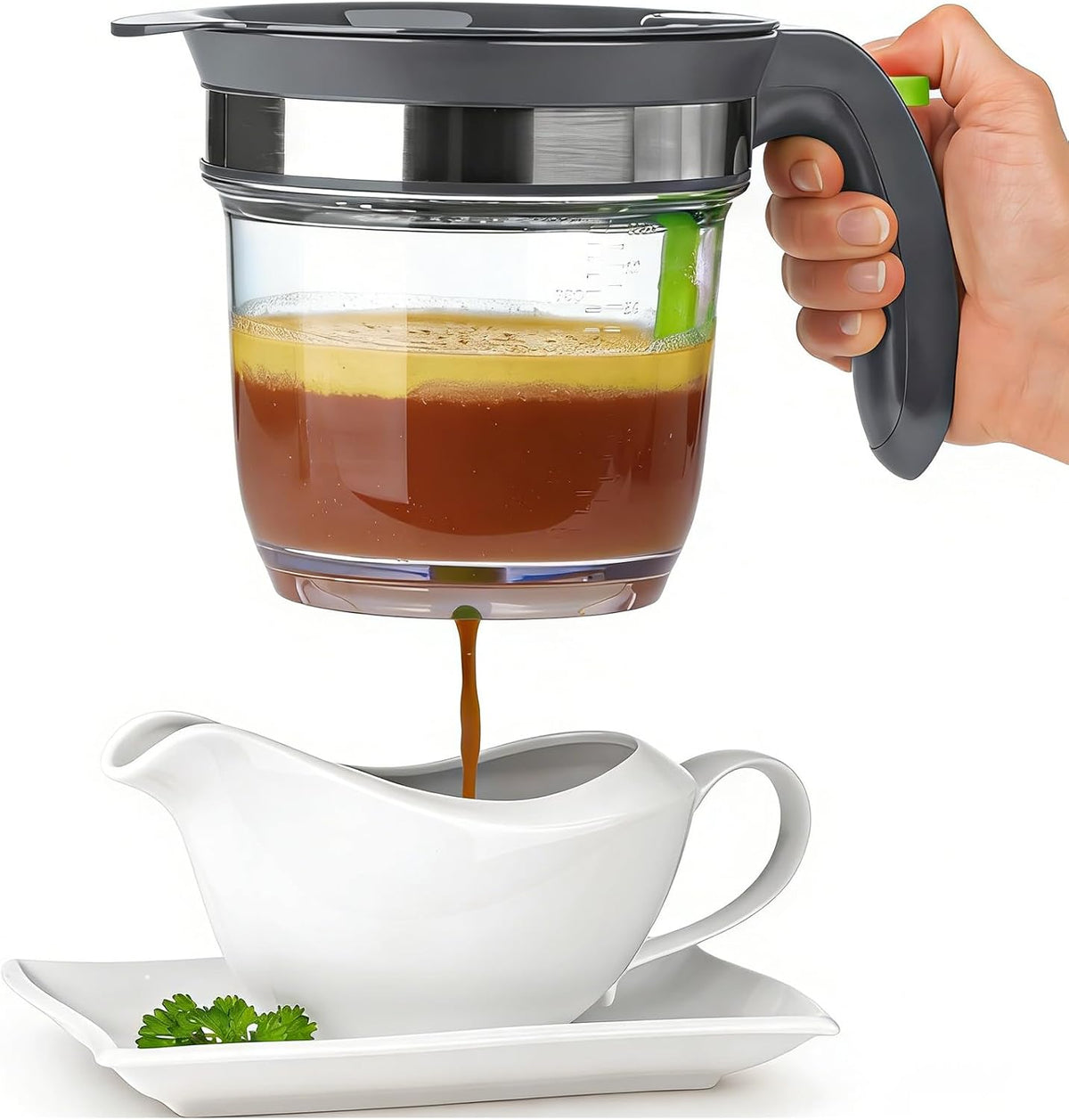 4 Cups Plastic Fat Separator with Bottom Release