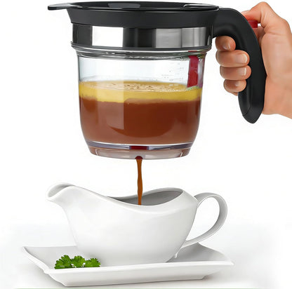 4 Cups Plastic Fat Separator with Bottom Release
