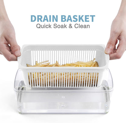 Vegetable Chopper, Pro Onion Chopper, Multifunctional 13 in 1 Food Chopper, Kitchen Vegetable Slicer Dicer Cutter,Veggie Chopper With 8 Blades,Carrot and Garlic Chopper With Container