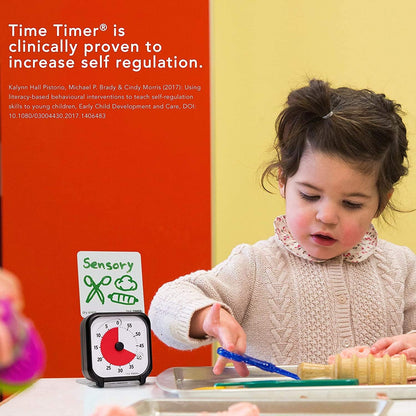 3 inch Visual Timer — 60 Minute Kids Desk Countdown Clock with Dry Erase Activity Card and Desktop App Access — for Kids Classroom, Homeschool Study Tool, Task Reminder, Home and Kitchen