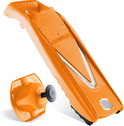 Mandoline Food Slicer V5 (Basic Set) by Reston Lloyd • V-Slicer with Food Holder • Made in Germany • Fruit & Vegetable Chopper • Multiple Settings • Color: Lime