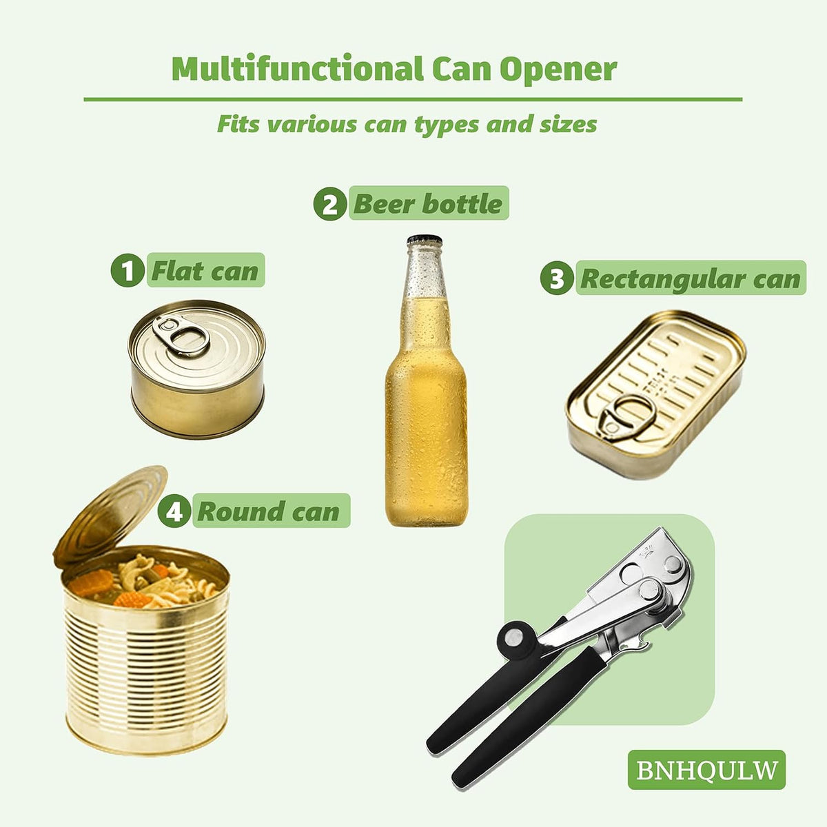 Commercial Can Opener Heavy Duty, Hand Crank for Big Can.