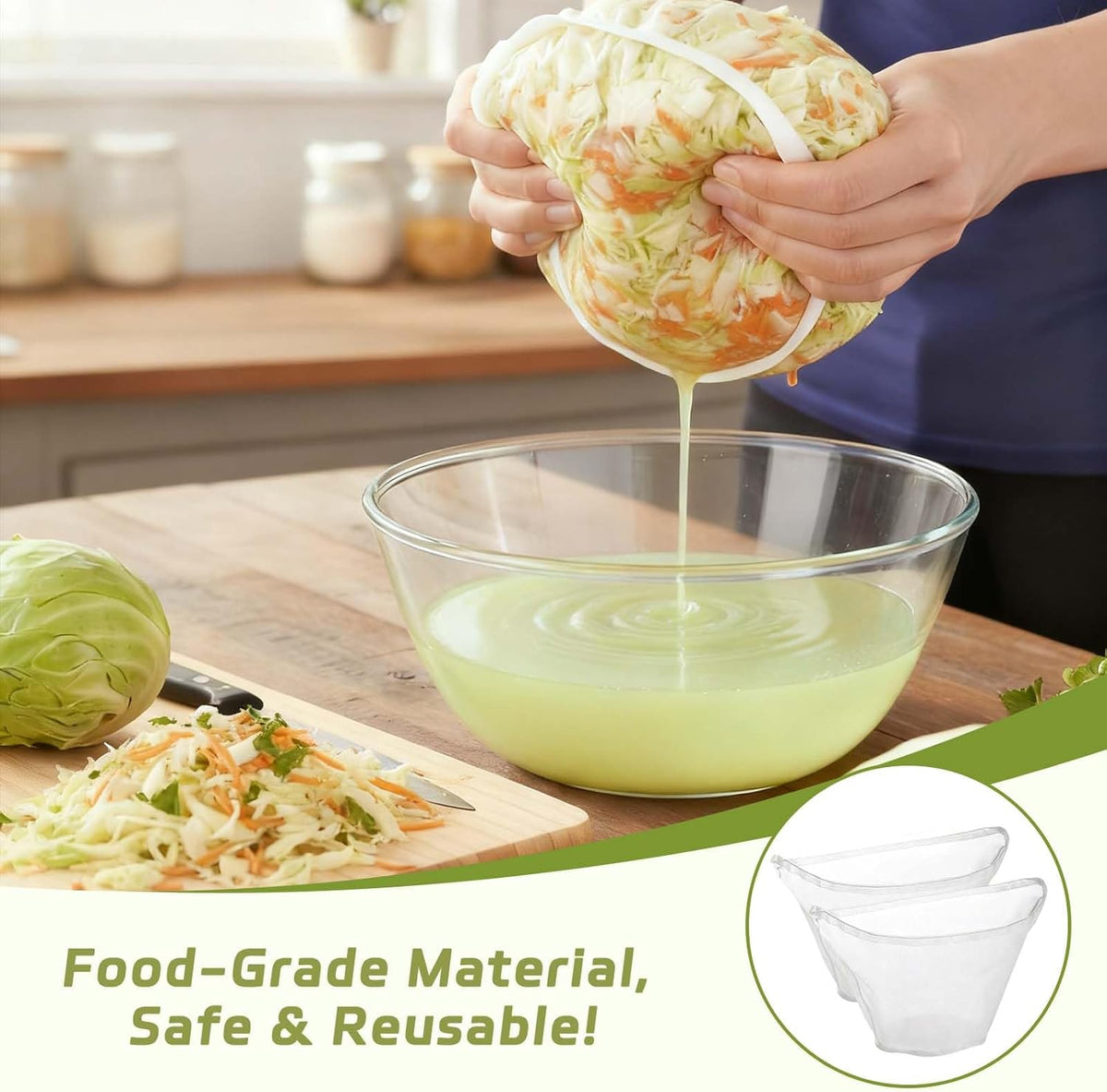 6PCS Cheese Cloth Filling Squeeze Nylon Bags, Bowl-shaped reusable nylon cheese cloth filter bag, Ultra Fine Mesh Strainer Bags, suitable for nut milk, juice, soy milk, dumpling fillings (S, M, L)