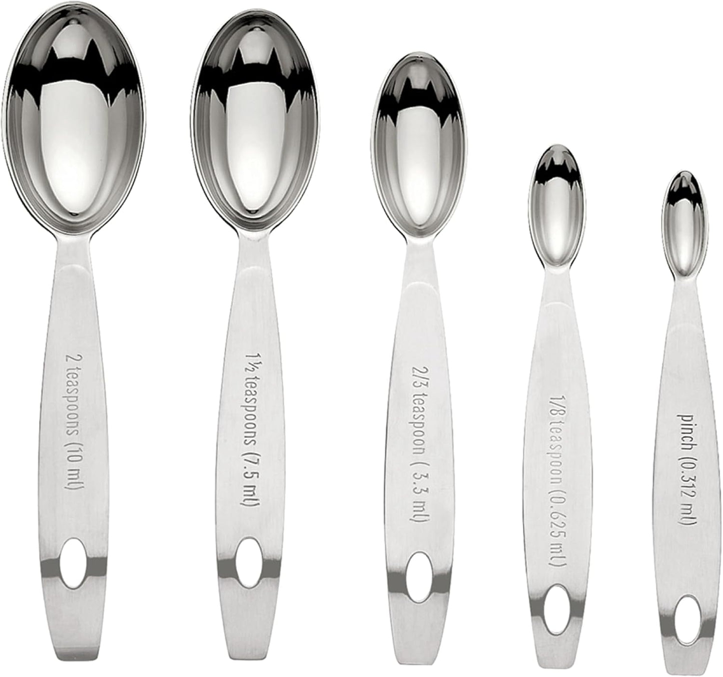 Odd-Size Measuring Spoon SS 5pc Set