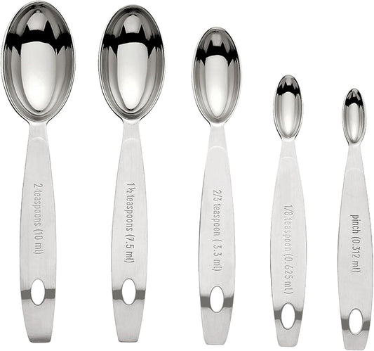 Odd-Size Measuring Spoon SS 5pc Set