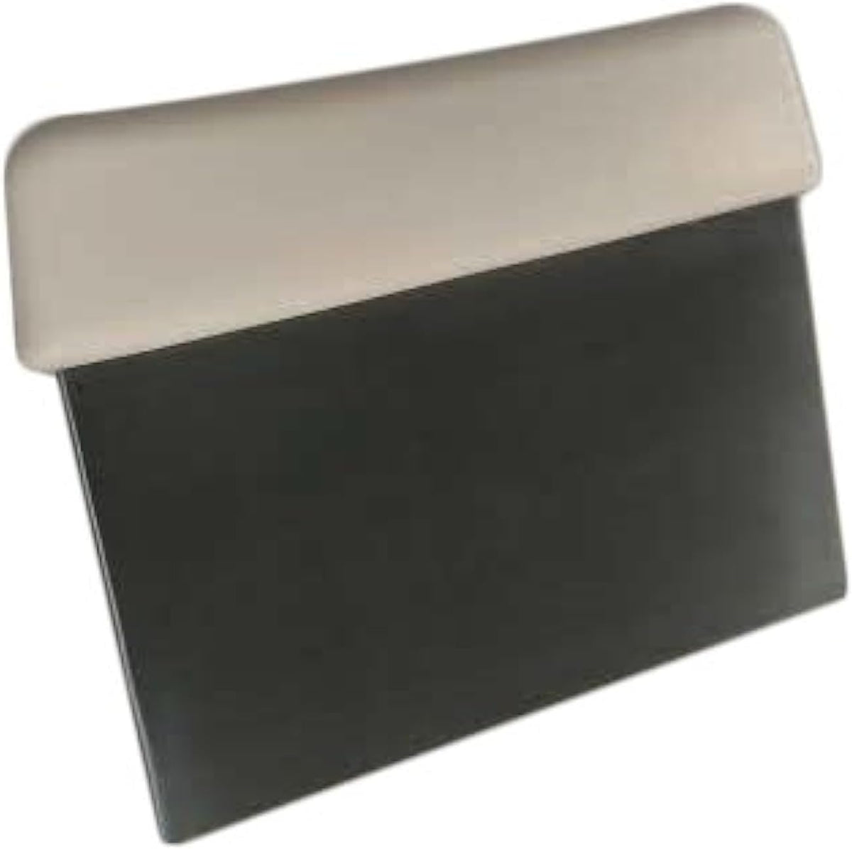 Professional Bench & Dough Scraper Stainless Steel with Textured Grip White Handle