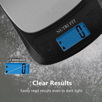 Digital Food Scale Small Kitchen Scales Weight in Grams Oz Black